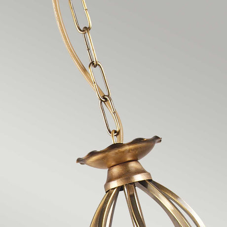 Elstead Lighting Chandelier from the Aegean range. Aegean 3 Light Chandelier Product Code = AG3-AGED-BRASS