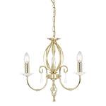 Elstead Lighting Chandelier from the Aegean range. Aegean 3 Light Chandelier – SKU AG3-POL-BRASS