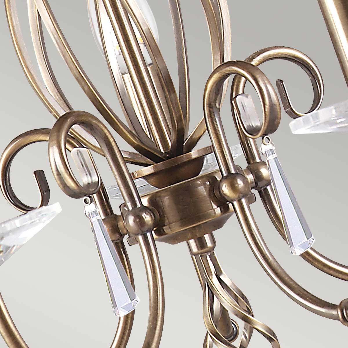 Elstead Lighting Chandelier from the Aegean range. Aegean 5 Light Chandelier Product Code = AG5-AGED-BRASS