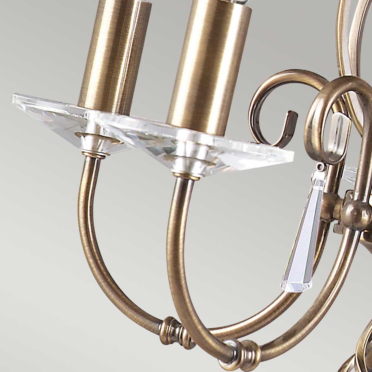 Elstead Lighting Chandelier from the Aegean range. Aegean 5 Light Chandelier Product Code = AG5-AGED-BRASS