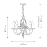 Elstead Lighting Aegean 5 Light Chandelier – SKU AG5-POL-BRASS