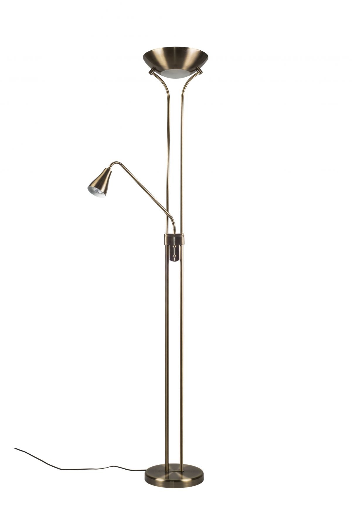 Magnalux Alba Mother and Child Floor Lamp Antique Brass Part Number - ALB02ABFL