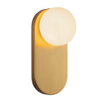 Ariel 1 Light Wall Light  part no - ALM-ARIEL-1WB-BG-OP