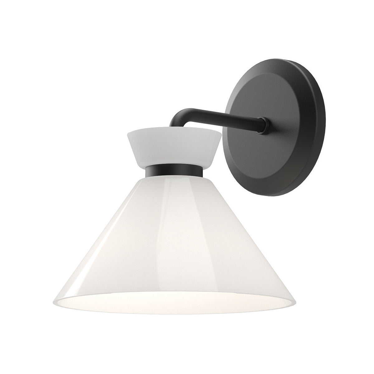 Alora Mood Halston 1 lt Wall Light part no - ALM-HALSTON-1WB-BK