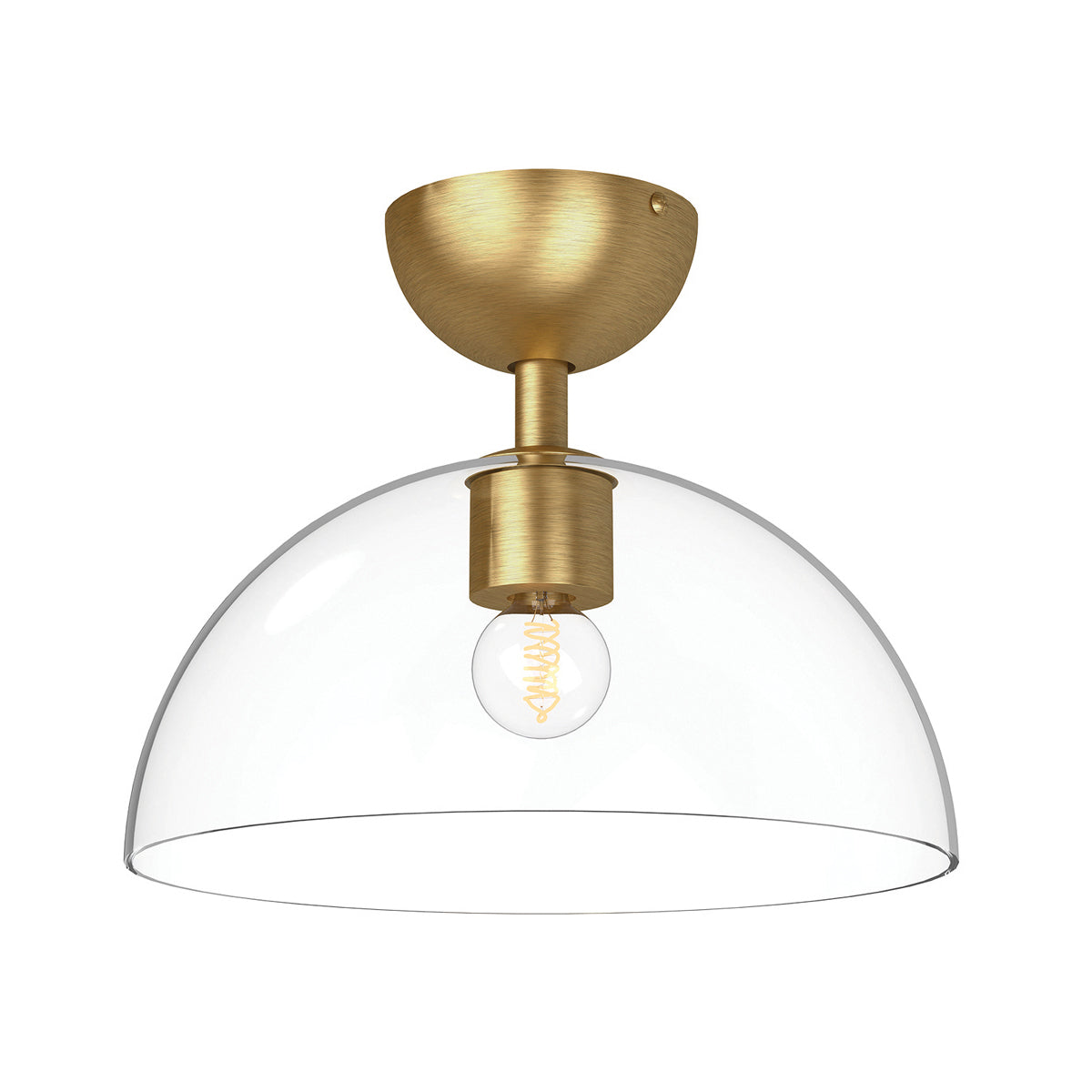 Alora Mood Jude 1 lt Semi Flush Light part no - ALM-JUDE-SF-GD-CL