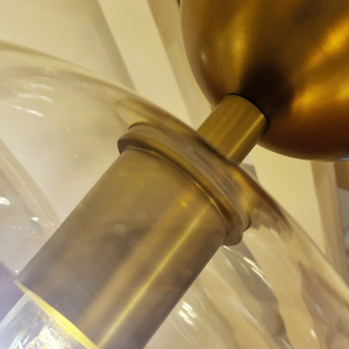 Alora Mood Jude 1 lt Semi Flush Light part no - ALM-JUDE-SF-GD-CL