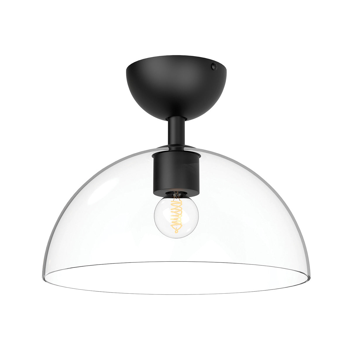 Alora Mood Jude 1 lt Semi Flush Light part no - ALM-JUDE-SF-MB-CL