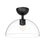 Alora Mood Jude 1 lt Semi Flush Light part no - ALM-JUDE-SF-MB-CL