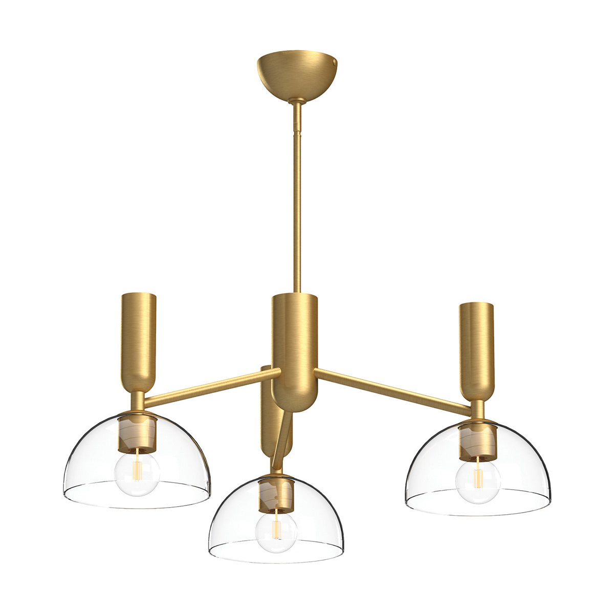 Alora Mood Jude 3 lt Chandelier part no - ALM-JUDE3-GD-CL