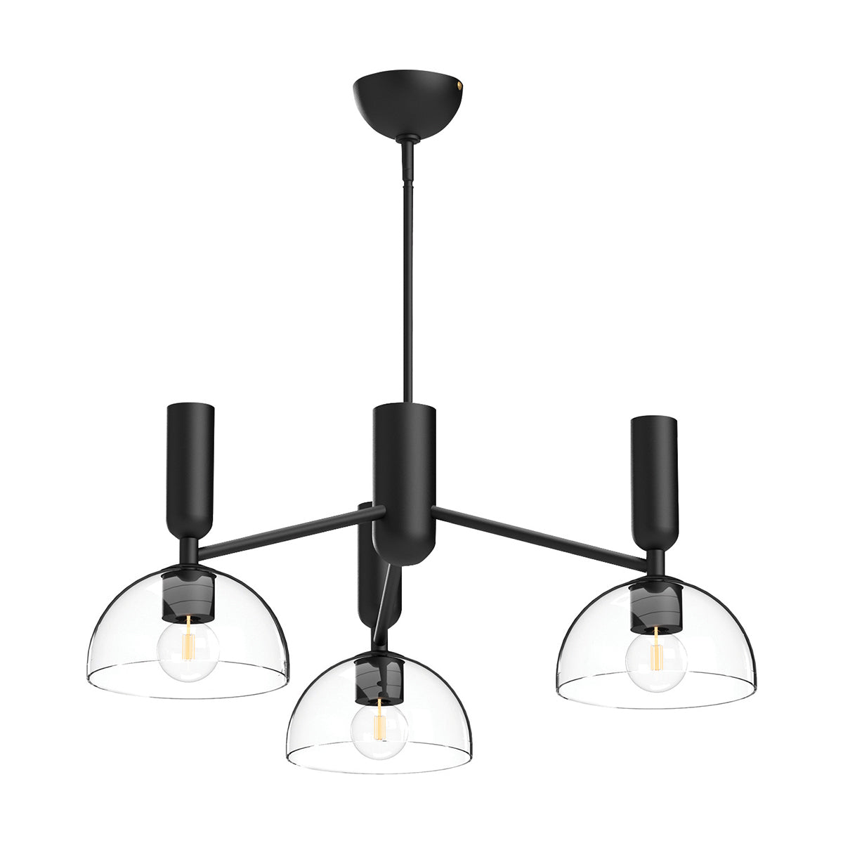 Alora Mood Jude 3 lt Chandelier part no - ALM-JUDE3-MB-CL
