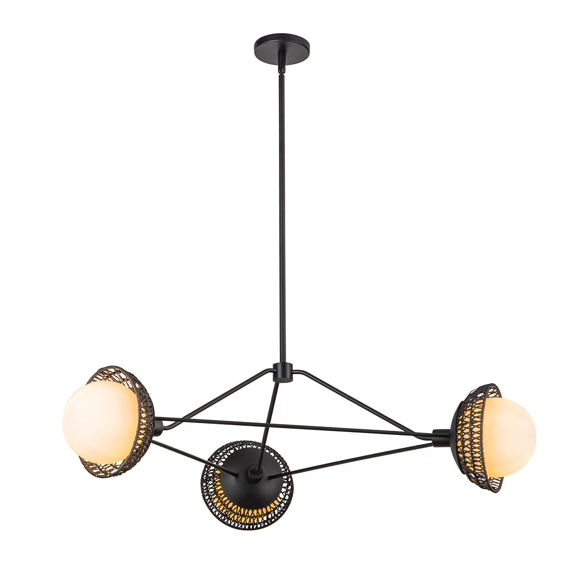 Alora Mood Perth 3 lt Chandelier part no - ALM-PERTH3-BK