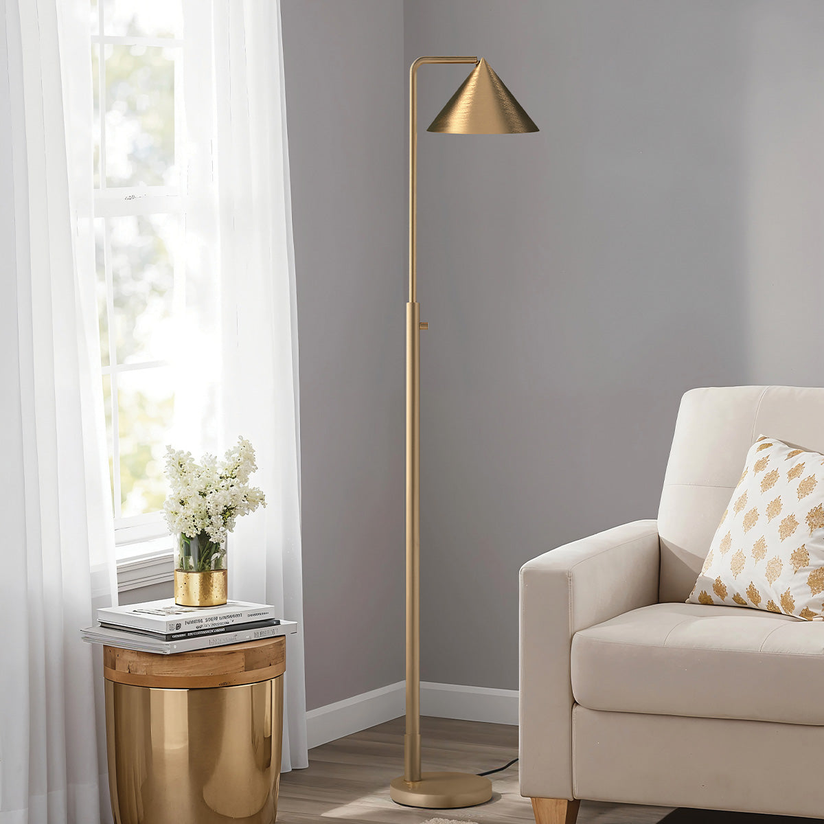 Alora Mood Remyck 1 lt Floor Lamp part no - ALM-REMYCK-FL-GD