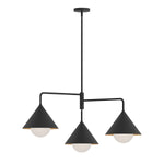 Alora Mood Remyck 3 lt Chandelier part no - ALM-REMYCK3-BK