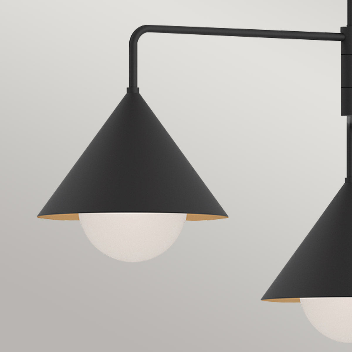 Alora Mood Remyck 3 lt Chandelier part no - ALM-REMYCK3-BK