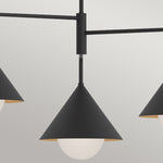 Alora Mood Remyck 3 lt Chandelier part no - ALM-REMYCK3-BK