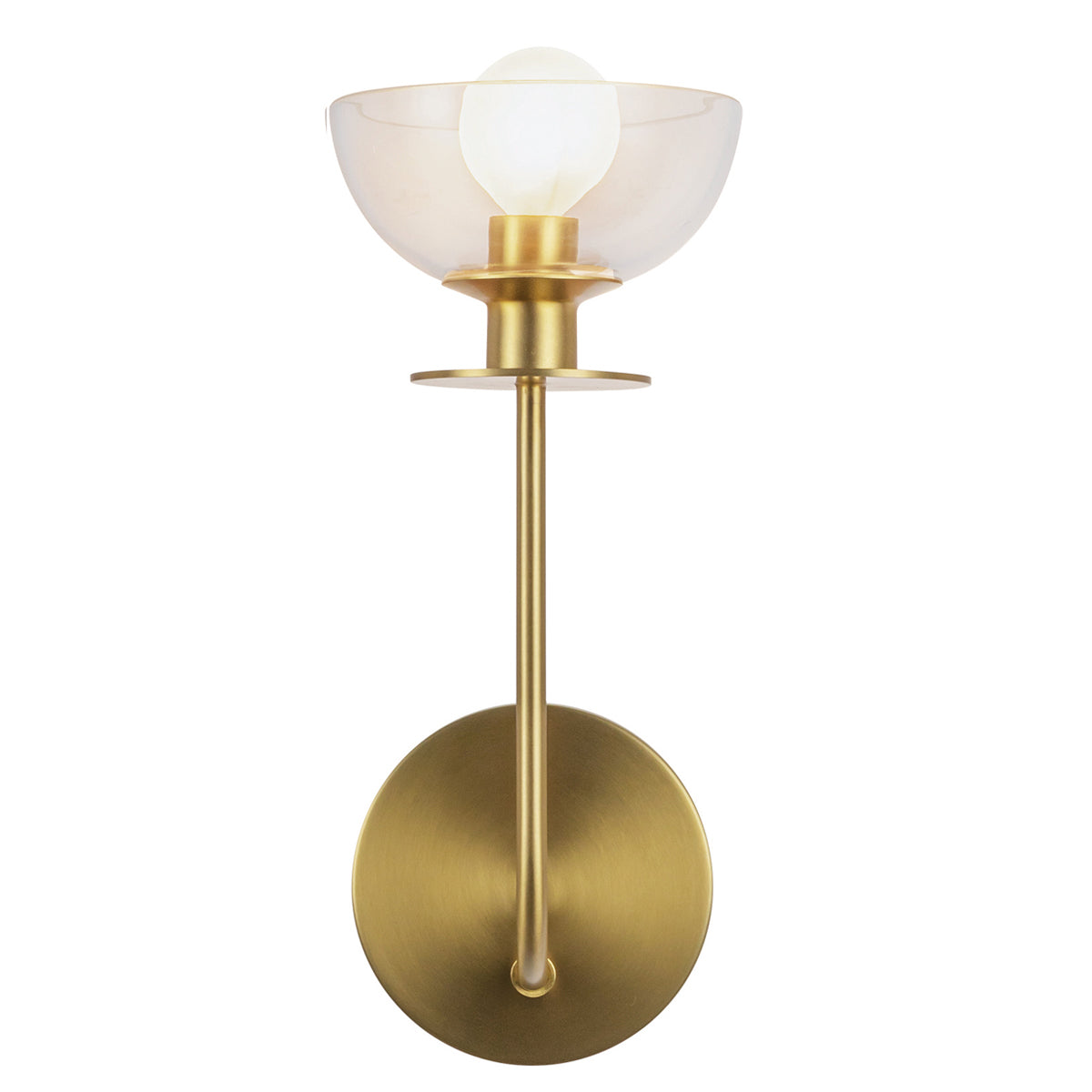 Alora Mood Sylvia 1 lt Wall Light part no - ALM-SYLVIA-1WB-BG-CL