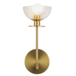 Alora Mood Sylvia 1 lt Wall Light part no - ALM-SYLVIA-1WB-BG-CL