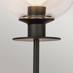 Alora Mood Sylvia 1 lt Wall Light part no - ALM-SYLVIA-1WB-BK-CL