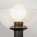 Alora Mood Sylvia 1 lt Wall Light part no - ALM-SYLVIA-1WB-BK-CL