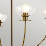 Alora Mood Sylvia 4 lt Chandelier part no - ALM-SYLVIA4-BG-CL