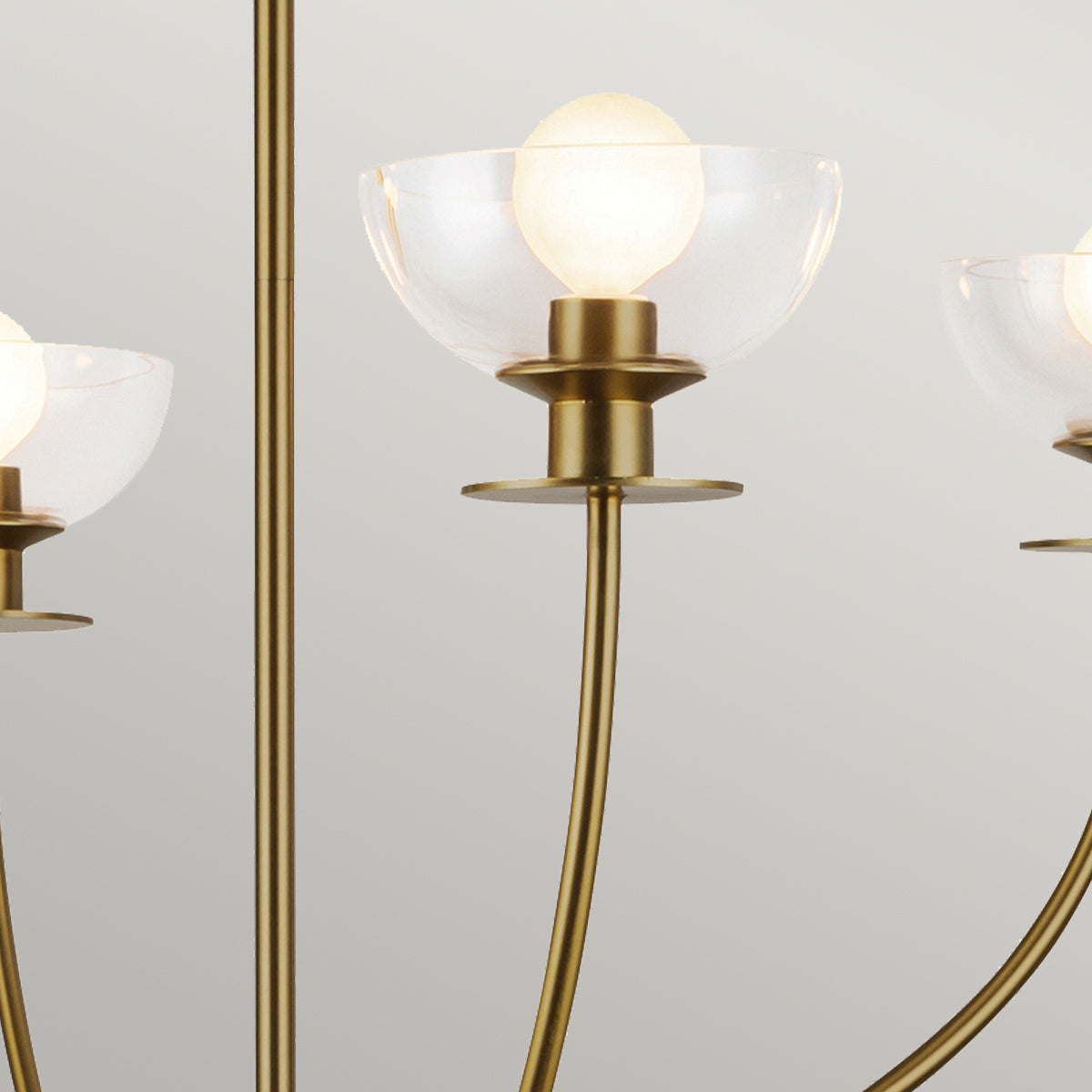 Alora Mood Sylvia 4 lt Chandelier part no - ALM-SYLVIA4-BG-CL