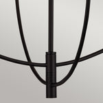 Alora Mood Sylvia 4 lt Chandelier part no - ALM-SYLVIA4-BK-CL