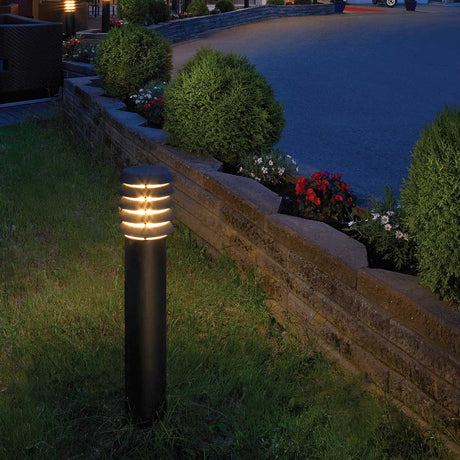 Norlys Alta 1 Light Large Bollard ALTA-L-E27-BLK