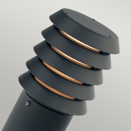 Norlys Alta 1 Light Medium Bollard ALTA-M-E27-BLK