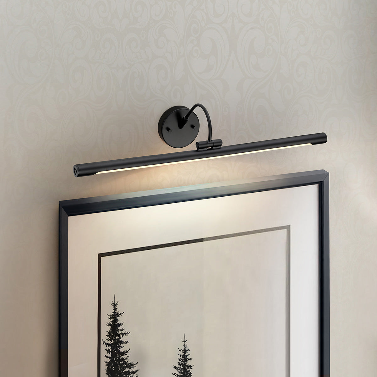 Elstead Lighting Picture Light from the Alton range. Alton 1 Light Large LED Picture Light Product Code = ALTON-PL-L-BLK