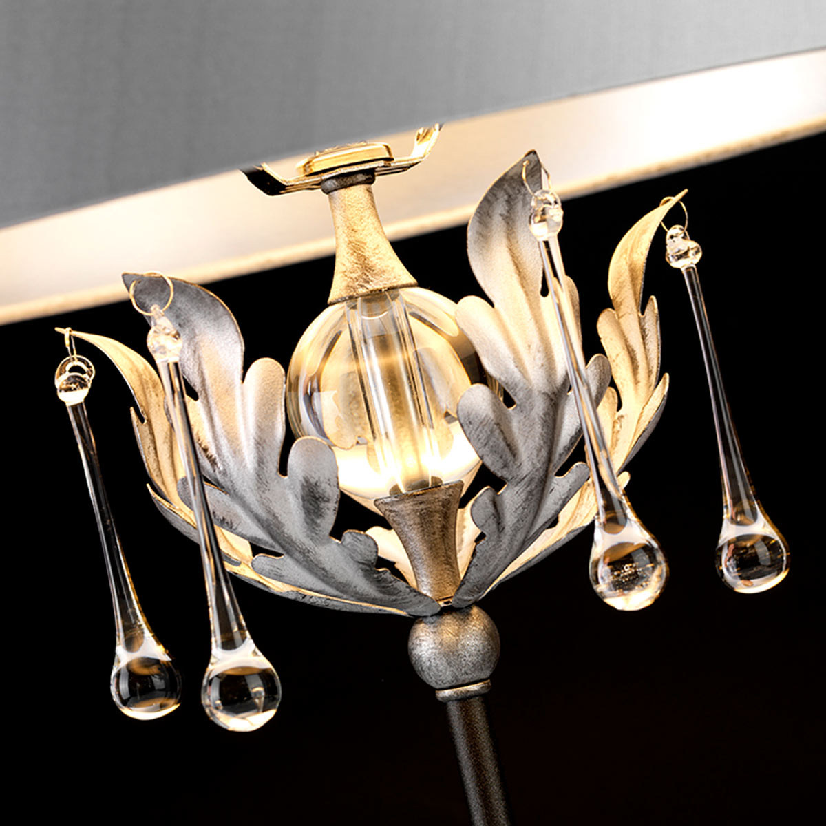 Elstead Lighting Table Lamp from the Amarilli range. Amarilli 1 Light Table Lamp Product Code = AML-TL-BLK-SIL