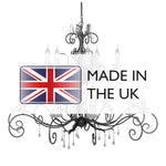 Elstead Lighting Chandelier from the Amarilli range. Amarilli 15 Light Chandelier – SKU AML15-BLK-SILVER