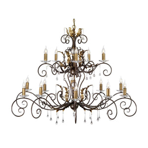 Elstead Lighting  Chandelier from the Amarilli range. Amarilli 15 Light Chandelier Product Code = AML15-BRONZE
