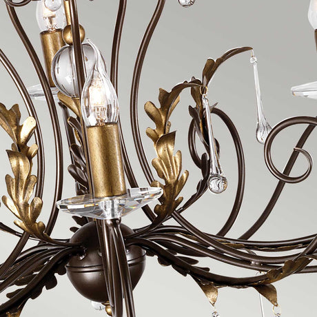 Elstead Lighting  Chandelier from the Amarilli range. Amarilli 15 Light Chandelier Product Code = AML15-BRONZE
