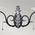 Elstead Lighting Wall Light from the Amarilli range. Amarilli 2 Light Wall Light Product Code = AML2-BLK-SILVER