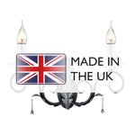 Elstead Lighting Wall Light from the Amarilli range. Amarilli 2 Light Wall Light – SKU AML2-BLK-SILVER