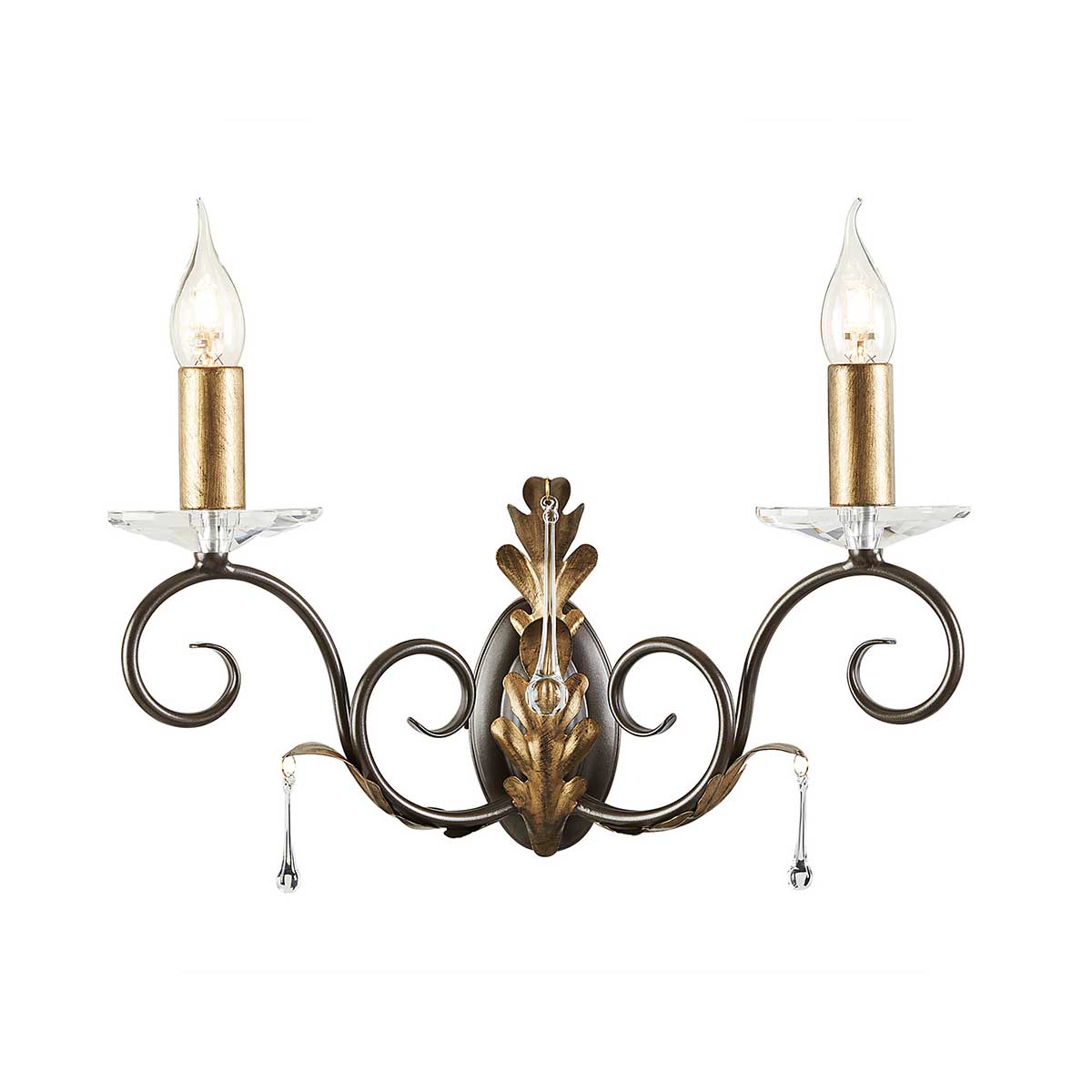 Elstead Lighting Wall Light from the Amarilli range. Amarilli 2 Light Wall Light Product Code = AML2-BRONZE