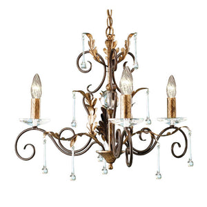 Elstead Lighting Chandelier from the Amarilli range. Amarilli 3 Light Chandelier Product Code = AML3-BRONZE