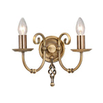 Elstead Lighting Wall Light from the Artisan range. Artisan 2 Light Wall Light Product Code = ART2-AGD-BRASS