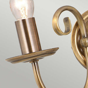 Elstead Lighting Wall Light from the Artisan range. Artisan 2 Light Wall Light Product Code = ART2-AGD-BRASS