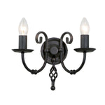Elstead Lighting Wall Light from the Artisan range. Artisan 2 Light Wall Light Product Code = ART2-BLACK