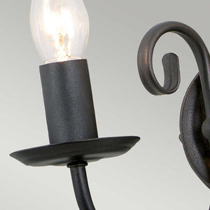 Elstead Lighting Wall Light from the Artisan range. Artisan 2 Light Wall Light Product Code = ART2-BLACK