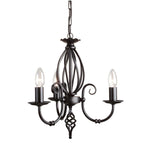 Elstead Lighting Chandelier from the Artisan range. Artisan 3 Light Chandelier – SKU ART3-BLACK