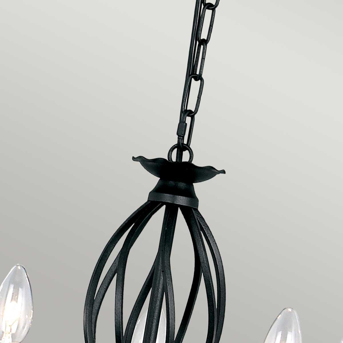 Elstead Lighting Chandelier from the Artisan range. Artisan 5 Light Chandelier – SKU ART5-BLACK
