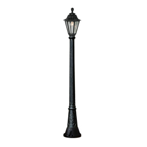 Magnalux Artu'/Rut Black Clear E27 8.5W Med Height Single Post Light Part Number - ARTU'/RUT