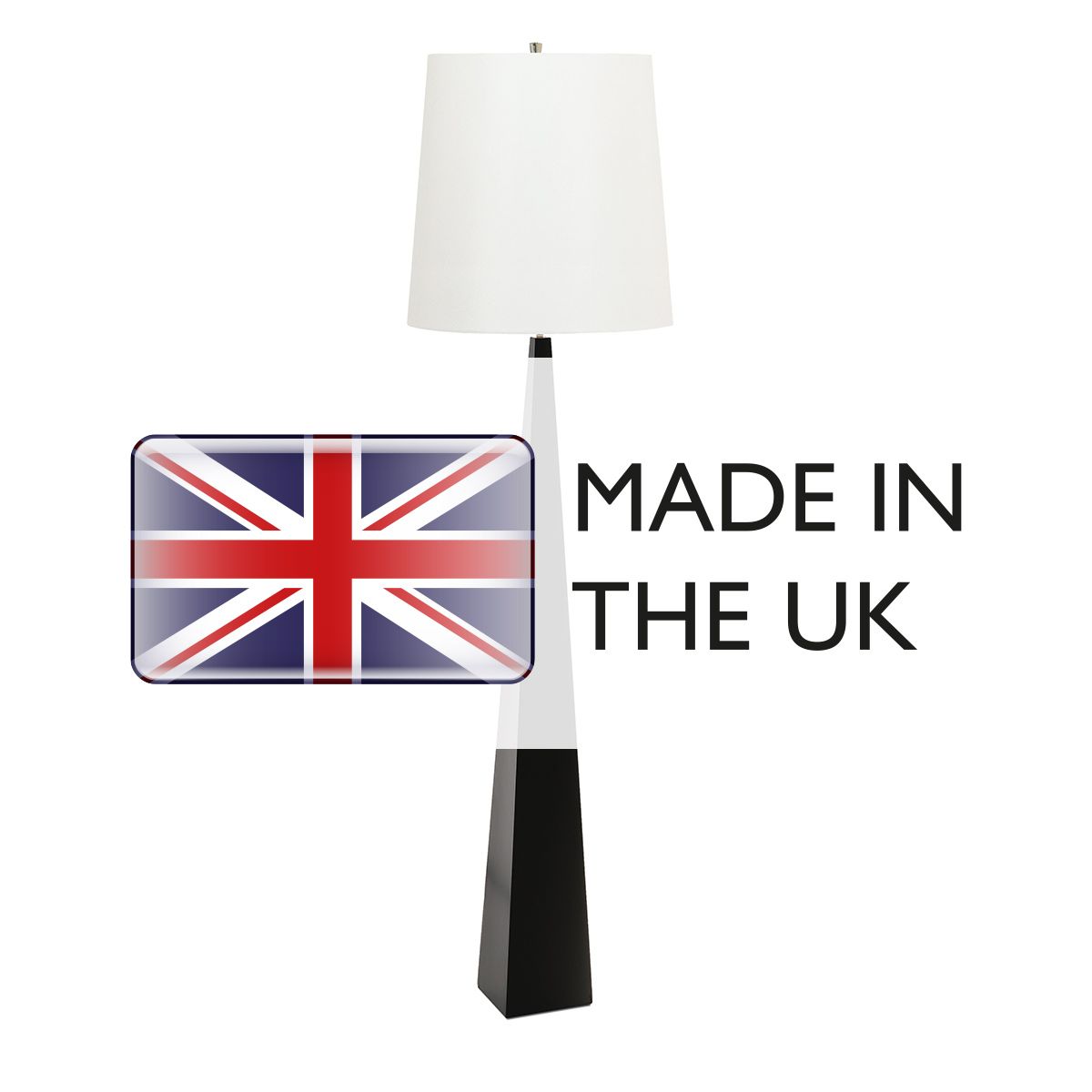 Elstead Lighting Floor Lamp from the Ascent range. Ascent 1 Light Floor Lamp - Black – SKU ASCENT-FL-BLK-W