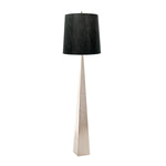 Elstead Lighting Floor Lamp from the Ascent range. Ascent 1 Light Floor Lamp - Polished Nickle Product Code = ASCENT-FL-PN-BK