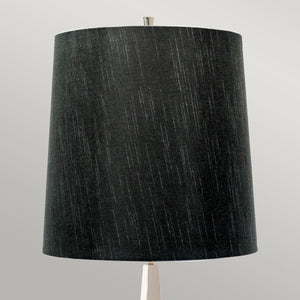 Elstead Lighting Floor Lamp from the Ascent range. Ascent 1 Light Floor Lamp - Polished Nickle Product Code = ASCENT-FL-PN-BK