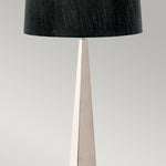 Elstead Lighting Floor Lamp from the Ascent range. Ascent 1 Light Floor Lamp - Polished Nickle – SKU ASCENT-FL-PN-BK