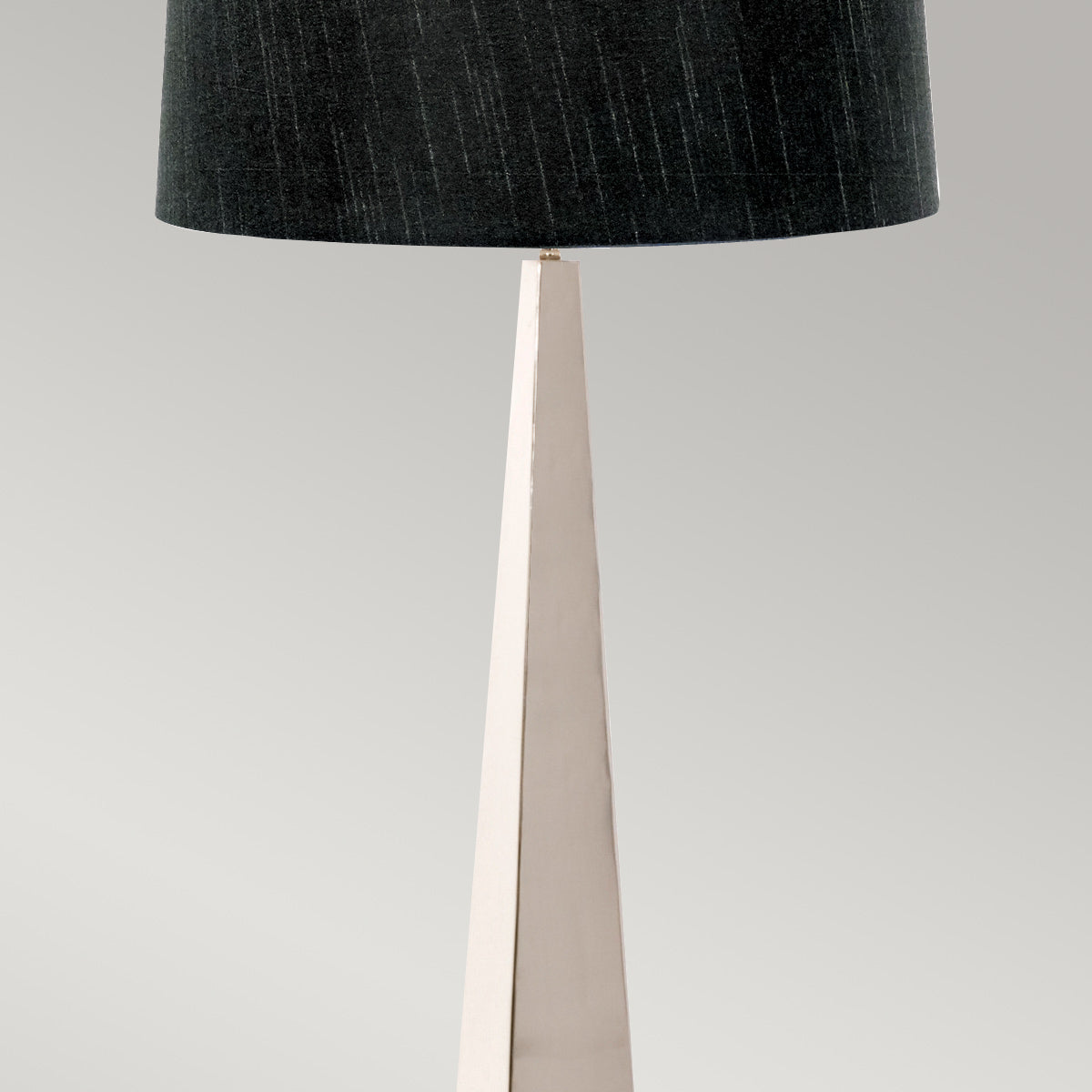 Elstead Lighting Floor Lamp from the Ascent range. Ascent 1 Light Floor Lamp - Polished Nickle Product Code = ASCENT-FL-PN-BK