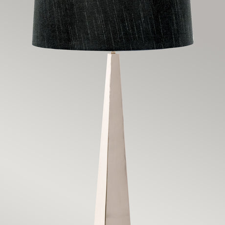 Elstead Lighting Floor Lamp from the Ascent range. Ascent 1 Light Floor Lamp - Polished Nickle Product Code = ASCENT-FL-PN-BK